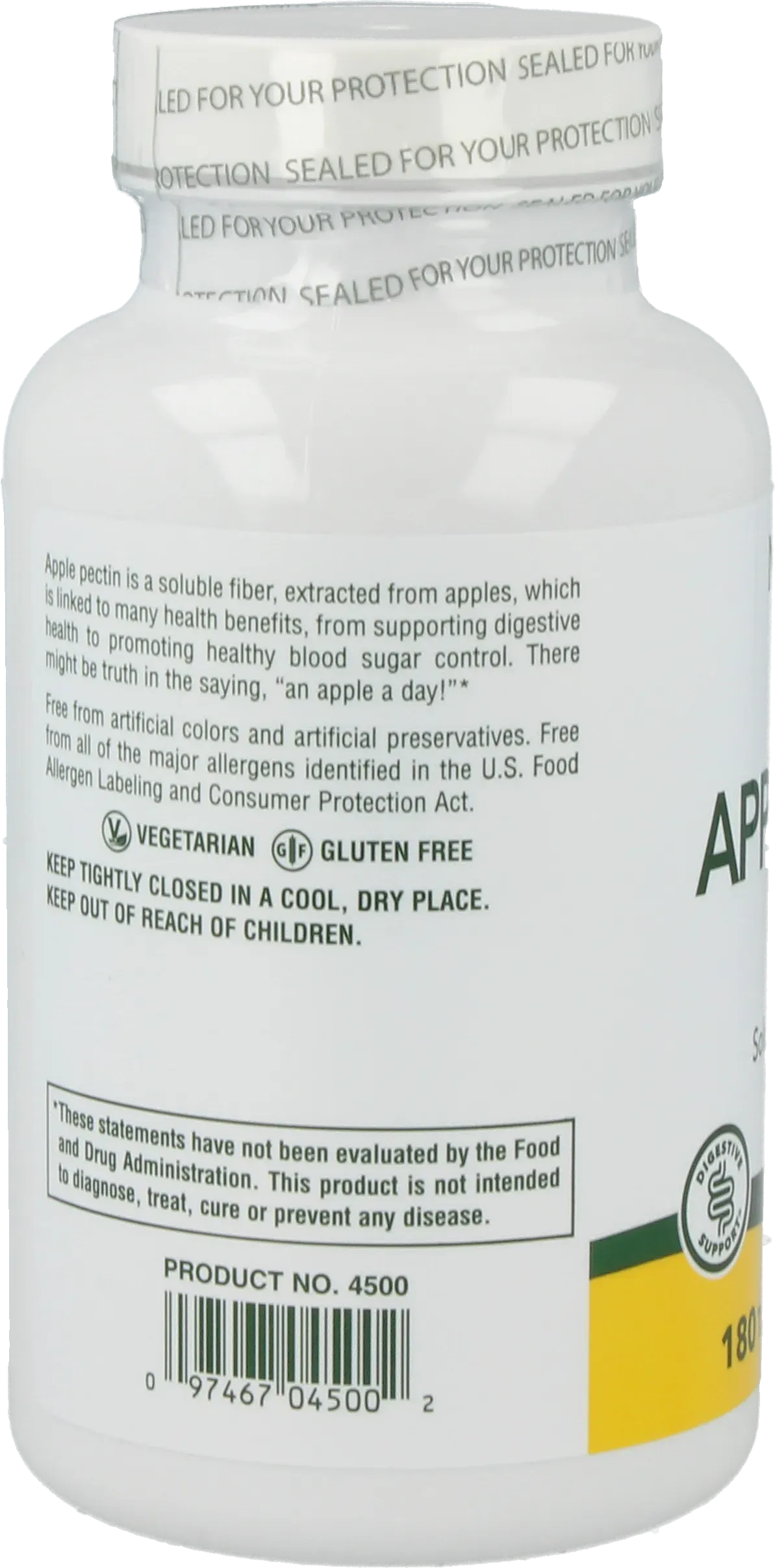 Apple Pectin 500 mg - 180 Tablets - Image 3