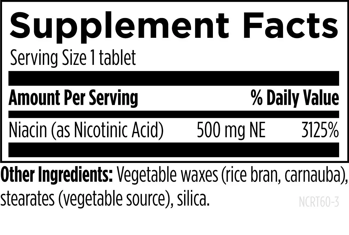 Niacin CRT™ 500 mg NE - 60 tablets - Image 2