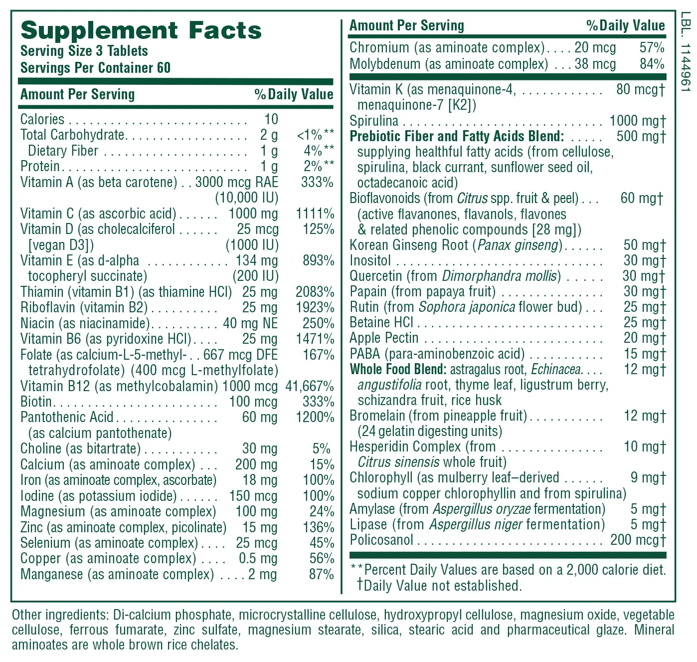 Source of Life® Multivitamin - 180 tablets - Image 2