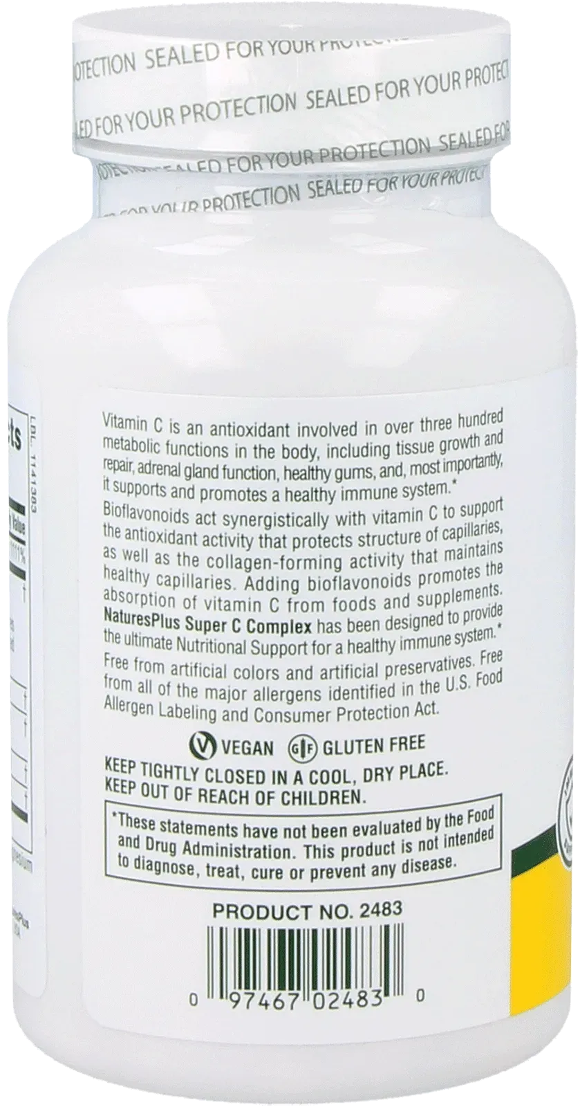 Super C Complex 500 mg - 90 Capsules - Image 3