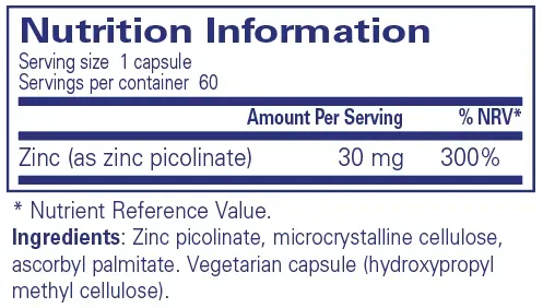 Zinc 30 - 60 capsules - Image 2